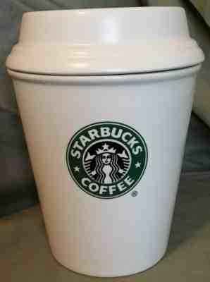 Starbucks Ceramic Canister Cookie Jar Cup Mug Large - Sold on eBay Dec, 30th 2019 for $18.00