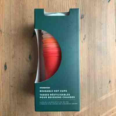 New Starbucks Holiday 2019 Hot Cups 6 Pack Christmas Reusable Cups - Sold on eBay Dec, 30th 2019 for $26.99