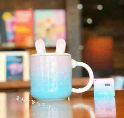 New Starbucks 2019 China Mid Autumn Day 12oz Long Ear Cute Rabbit Mug - Sold on eBay Dec, 30th 2019 for $35.00
