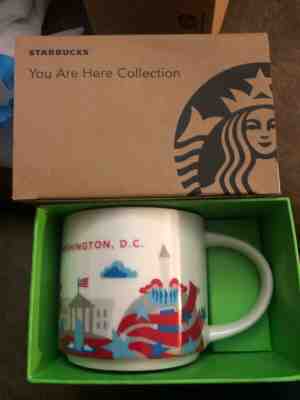 Starbucks Washington DC you Are Here Coffee Mug Cup 14 Oz Collection 2015 - Sold on eBay Dec, 30th 2019 for $15.00