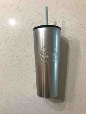Starbucks 2019 Glitter Light Blue Valentines Day Cold Cup Stainless Tumbler 16oz - Sold on eBay Dec, 29th 2019 for $27.88
