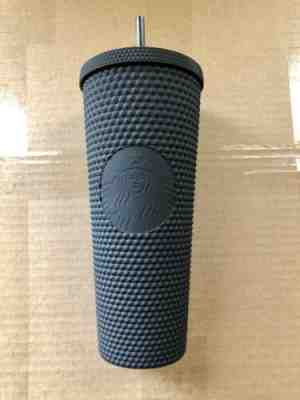 Fall 2019 Starbucks Matte Black Spiked Studded Tumbler Cold Cup Limited Edition - Sold on eBay Dec, 29th 2019 for $85.00