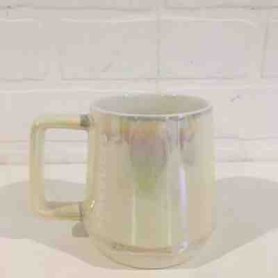 NEW Starbucks 2019 Holiday IRIDESCENT Ceramic Mug PEARL MELT DRIP 12 OZ - Sold on eBay Dec, 29th 2019 for $28.00