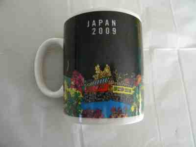 2009 STARBUCKS 12 oz. Coffee Mug JAPAN PAGODA Night Scene NEW w/ Sticker - Sold on eBay Dec, 29th 2019 for $51.00