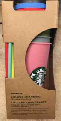 NEW Starbucks Color Changing Reusable Cold Cup Full Collection Pack In Box - Sold on eBay Dec, 29th 2019 for $69.00