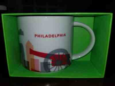 New Starbucks *RETIRED* 2015 Philadelphia “You Are Here” Mug 14oz  - Sold on eBay Dec, 29th 2019 for $30.00
