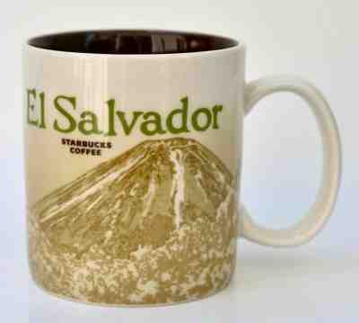 Starbucks El Salvador Coffee Mug 16 oz Global Icon Series Pre-Owned But Unused