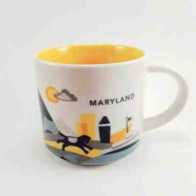 Starbucks Maryland You Are Here Collection Coffee Mug 14 oz 2015 Cup YAH - Sold on eBay Dec, 29th 2019 for $19.99