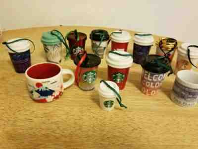 Starbucks Set Of 14 Christmas Ornaments, Including Japan You Are Here 2 oz. Mug  - Sold on eBay Dec, 29th 2019 for $64.99