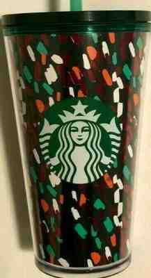 Starbucks Confetti Cold Cup 16oz Acrylic Tumbler Holiday 2019 NWT Free Shipping - Sold on eBay Dec, 29th 2019 for $23.39
