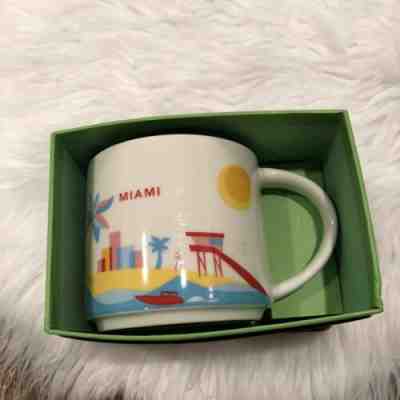 New Starbucks Mug Miami You Are Here With Box SKU - Sold on eBay Dec, 29th 2019 for $21.59