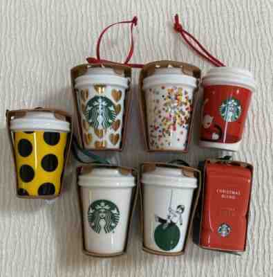 Starbucks Christmas Ornaments | Lot of 7 | Brand New - Sold on eBay Dec, 29th 2019 for $50.00