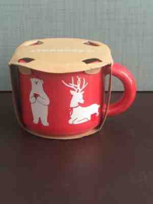 2019 Starbucks Christmas Holiday Red Animal Bear Deer Fox Owl Mini Mug  -No Card - Sold on eBay Dec, 29th 2019 for $21.99