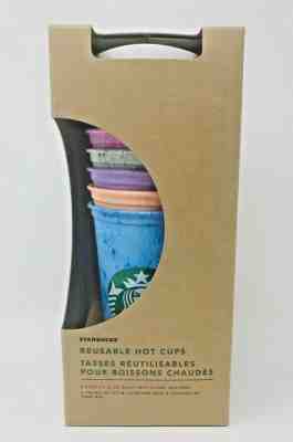 RARE 2019 Starbucks Reusable Hot Cups 6 Pack Lids Star Bucks Not Color Changing - Sold on eBay Dec, 29th 2019 for $29.94