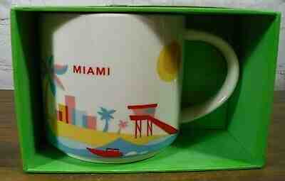 Starbucks You Are Here Miami 14oz Mug New in Box - Retired 2013 - Free S/H - Sold on eBay Dec, 29th 2019 for $26.99