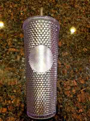 NEW Starbucks Venti BLING! Platinum Studded Tumbler 2019 24 OZ Cold Cup Holiday - Sold on eBay Dec, 29th 2019 for $34.99