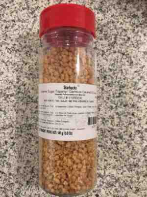 RARE Starbucks Caramel Sugar Topping for Caramel Ribbon Crunch Frappuccino (5OZ) - Sold on eBay Dec, 29th 2019 for $38.99
