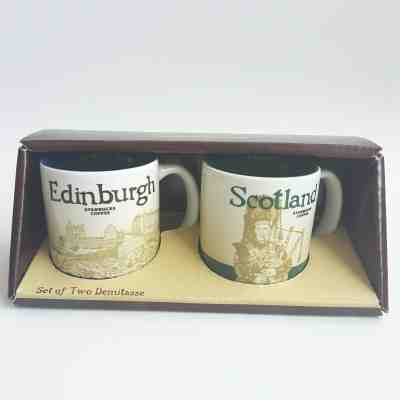 2 Demitasse Starbucks City Mugs 3 oz, SCOTLAND & EDINBURGH, Series 2017, New - Sold on eBay Dec, 29th 2019 for $18.00