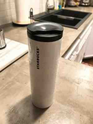 Starbucks Limited Edition Holiday 16oz White Metal Travel Mug! - Sold on eBay Dec, 28th 2019 for $25.00