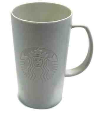 STARBUCKS COFFEE 2015 Embossed Etch Siren Logo Grande "G" Handle 16 Oz Cup Mug - Sold on eBay Dec, 28th 2019 for $19.99