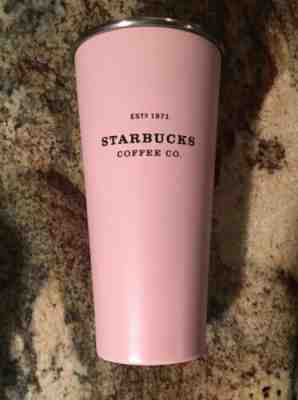 Starbucks coffee Special BABY PINK Stainless Steel Mug To Go Travel Tumbler 16oz - Sold on eBay Dec, 28th 2019 for $15.00