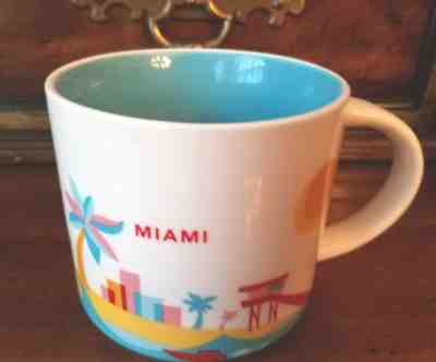 STARBUCKS "You Are Here" Collection / MIAMI / RETIRED / City Mug - Mint Cond - Sold on eBay Dec, 28th 2019 for $20.90