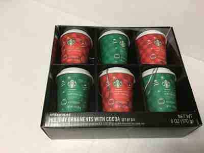 NEW Starbucks Holiday Ornament Christmas Tumbler Cups With Hot Cocoa Mix - Sold on eBay Dec, 28th 2019 for $20.95
