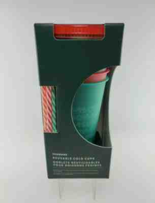 NEW Starbucks 2019 Holiday Christmas Winter Reusable Cold Cups 5 pack w/  Straws - Sold on eBay Dec, 28th 2019 for $18.95