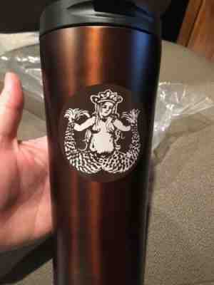 First Starbucks Mermaid Travel Mug Tumbler 16oz Stainless Exclusive Pikes Place - Sold on eBay Dec, 28th 2019 for $29.00