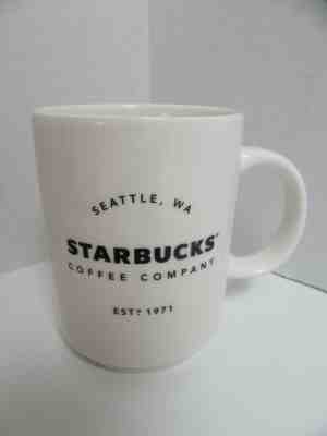 Starbucks Coffee Mug 2018 EST 1971 Seattle WA White 14 oz - Sold on eBay Dec, 28th 2019 for $16.29