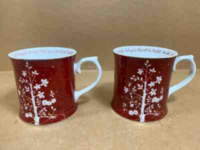 Lot of 2 2009 Starbucks Coffee Mug HEART BE LIGHT CHRISTMAS TREE HOLIDAY Rosanna - Sold on eBay Dec, 28th 2019 for $28.99