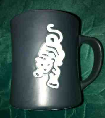 STARBUCKS 2012 SUMATRA TIGER COFFEE MUG MATTE BLACK MAROON CERAMIC CUP 16oz  - Sold on eBay Dec, 28th 2019 for $15.99