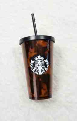 New Starbucks 16 oz Grande Tortoise Shell Acrylic Cold Cup Tumbler - Sold on eBay Dec, 28th 2019 for $27.95