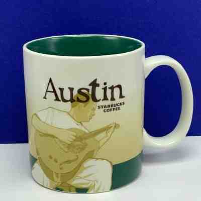 Starbucks Coffee Mug cup Austin Texas Icon collector series city cities guitar - Sold on eBay Dec, 28th 2019 for $29.95
