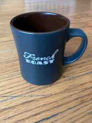 2011 STARBUCKS New Bone China FRENCH ROAST COFFEE MUG Matte Black Exterior 16 oz - Sold on eBay Dec, 28th 2019 for $17.00