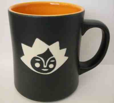 2011 Starbucks Coffee Mug Kenya Mermaid Sun Face Cup Orange Gray White  - Sold on eBay Dec, 28th 2019 for $24.99