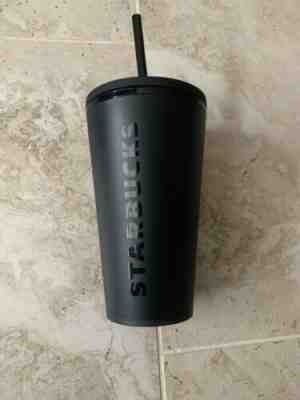 NEW Starbucks 2019 Holiday Tumbler Black Matte Grande Logo 16oz - Sold on eBay Dec, 28th 2019 for $23.50