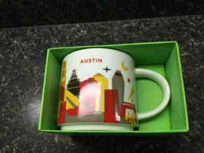 2013 STARBUCKS COFFEE YOU ARE HERE COLLECTION AUSTIN, TEXAS CITY MUG  NEW - Sold on eBay Dec, 28th 2019 for $22.99