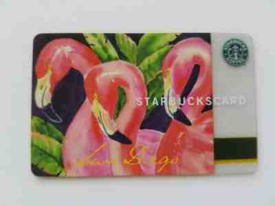 Starbucks 2003 Flamingo Gift Card San Diego Zoo