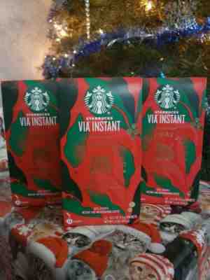 Starbucks 2019 Christmas Blend Vintage Instant Coffee 36 packets total 3 boxes  - Sold on eBay Dec, 28th 2019 for $35.99