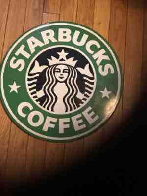 Starbucks Metal Sign 15 3/4" Coffee - Sold on eBay Dec, 28th 2019 for $110.00