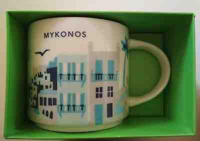GREECE STARBUCKS COLLECTIBLE MUG 14 oz YAH MYKONOS - Sold on eBay Dec, 28th 2019 for $27.99