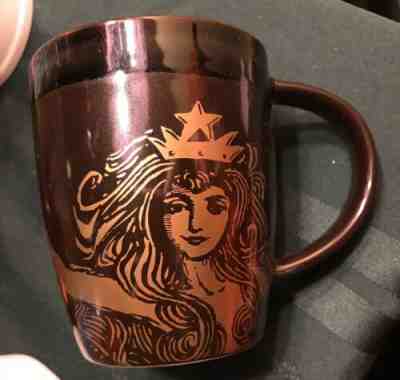 Rare NEVER USED STARBUCKS 2012 ANNIVERSARY COFFEE MUG BROWN GOLD SIREN 12oz NIB - Sold on eBay Dec, 28th 2019 for $22.99