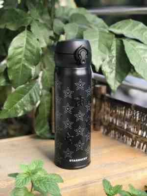 Starbucks 2017China Christmas Black Shinning Snowflake Thermos Swarovski Tumbler - Sold on eBay Dec, 28th 2019 for $149.99
