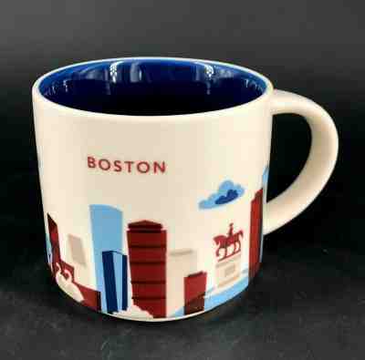 Starbucks Coffee YOU ARE HERE Collector Series BOSTON City Mug Cup 14 oz - Sold on eBay Dec, 28th 2019 for $19.99