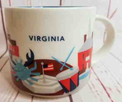 Virginia You Are Here Starbucks Cup Mug Coffee Tea 14 Oz  - Sold on eBay Dec, 28th 2019 for $18.99