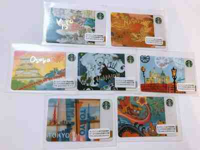 2012 7 CITIES COMPLETED STARBUCKS JAPAN CARD PIN INTACT FREE SHIPPING RARE - Sold on eBay Dec, 28th 2019 for $55.00