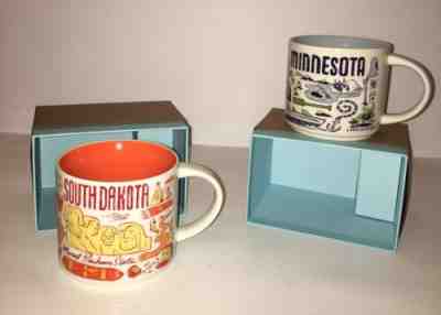 Starbucks Been There Series Mugs South Dakota and Minnesota New - Sold on eBay Dec, 28th 2019 for $50.00