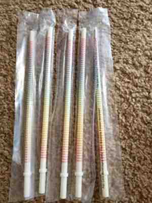 5-Starbucks Reusable Rainbow Stripe Eco Straws Venti Cold Cup Sealed Pride - Sold on eBay Dec, 27th 2019 for $16.49