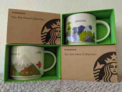 Starbucks Coffee 2013 You Are Here Collection Portland | Oregon Mug 14 Oz Set - Sold on eBay Dec, 27th 2019 for $39.75